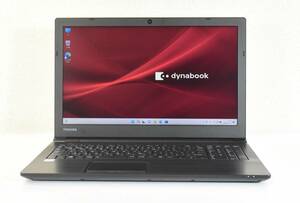 TOSHIBA dynabook B65/DP /Core i5-8250U/メモリ16G/SSD 256G/DVD-RW/15.6インチ/Webカメラ/Windows 11/中古ノートパソコン