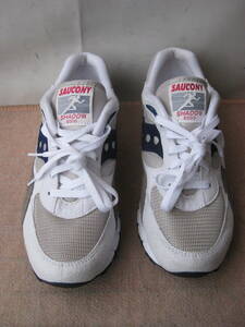 ★Saucony SHADOW 6000 スニーカー S77401-1 白 　紺　グレー色 US９.5 EUR４３ 美品