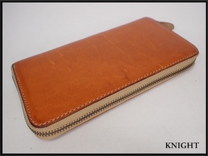 LEATHER CRAFT YOU 長財布★レザークラフトユウ レザークラフトユー/栃木レザー/ラウンドファスナー/ウォレット/24*2*3-6