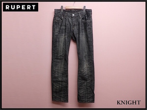 EDGE RUPERT черный джинсы *L^ край Rupert / цвет .. обработка / Denim брюки /24*2*4-17