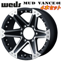 ウェッズ ADVENTURE MUD VANCE01 ホイール4本 マットブラックポリッシュ 8.0-16インチ 6穴/PCD139.7 インセット+5_画像1