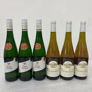 P024(7410)-405【同梱不可】お酒 果実酒 6本まとめ 約7.4㎏ 2011 DOMAINE DE LA BRETESCHE 3本 / Erben Spatlese FEINFRUCHTIG 3本