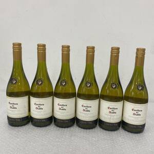 P024(7565)-411【同梱不可】お酒 果実酒 6本まとめ 約7.6㎏ Casillero del Diablo Chardonney 2011 750ml 13.5%