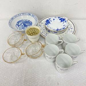 P032(5360)-423【名古屋】食器 お皿 カップ 22点まとめ 約5.4㎏ Noritake ノリタケ Flower Song / GIVENCHY ジバンシー / NARUMI ナルミ 他