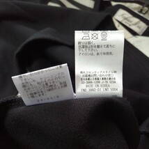 高品質　KOREA製　新品未使用　KANSAI BIS NUOVA　ボーダーシャツ　ブラック　サイズ１３号　婦人服　三越_画像7