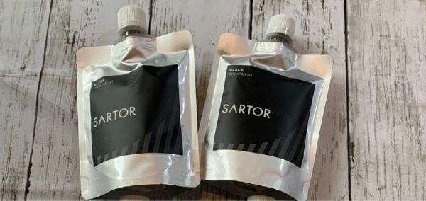 送料無料　SARTOR ブラックカラートリートメント 白髪染め　2個セット　新品　未使用　日本製