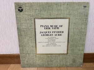 クラシックLP　日コロムビア　 HRS-1007-EV　ジャック・フェヴリエ、ジョルジュ・オーリック　サティ／ピアノ曲集