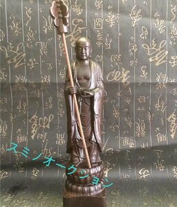 仏教美術 地蔵菩薩 精密細工 金剛力士像 木彫仏像 仏師手仕上げ品 金剛力士像一式 新品 22cm