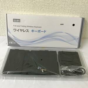 EWIN ワイヤレスキーボード 折畳み式 PC タブレット スマホ 