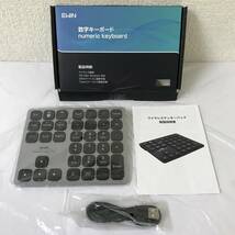 Ewin 数字キーボード ワイヤレス テンキー Bluetooth Mac対応テンキー 2台まで接続 Type-C充電 iOS iPad Mac Windows Android_画像2