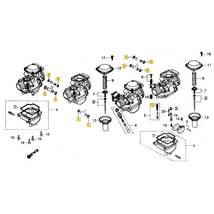 CBX400F キャブレター Oリング 14個 ジョイント 連結 NC07 CBX550F PC04 CBR400F NC17 CB750 RC42 オーバーホール リペア VE50 VE52 VE53_画像5