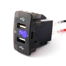 Aタイプ ホンダ スイッチホール USB充電器 電圧計 アコード インサイト オデッセイ ステップワゴン ストリーム ゼスト N-BOX CR-V フィット_画像1