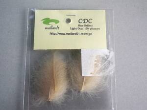 ●●● Mallard 1 CDC Feather Fine Sellect Light Dun CDC マラード1 ●●●