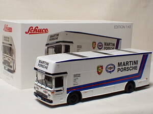 レア！1/43 マルティーニ・レーシング・チーム　ポルシェ　トランスポーター　メルセデス　Mercedes O317 Martini Porsche Transporter