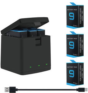 [ free shipping ] charger set AHDBT-901 GoProgo- Pro battery 3 point 1800mAh genuine products same for . use . is possible to do Hero9 Black Hero 9 interchangeable goods 