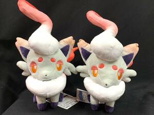 ポケモンセンター　ヒスイゾロア ぬいぐるみ 2体セット　タグ付き　ポケットモンスター pokemon マスコット M-0219-6　