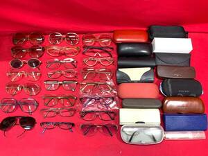 眼鏡 メガネ サングラス 老眼鏡　等　39点　まとめ売り　ハナエモリ クリスチャンディオール　M-0219-12