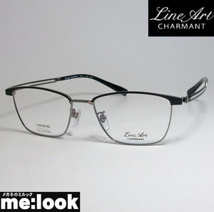 Line Art line art glasses glasses frame men's highest. .. feeling form memory XL1837-DG-53 times attaching possible dark gray 