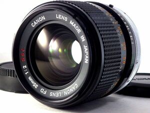送料無料! Canon FD 35mm F2 S.S.C SSC 人気 広角 レンズ 美品 動作OK キャノン MF カメラ マニュアル 一眼レフ 単焦点 Camera Lens 大口径