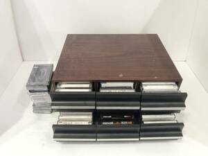 カセットテープ 使用済 まとめて 大量 未確認 メタル ハイポジション ハイポジ 101本 TDK maxell SONY AXIA 他 収納ケース付 AB038120