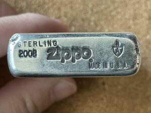 ZIPPO STERLING ジッポ スターリングシルバー 純銀 アーマー armor 2008 ライター 希少 貴重