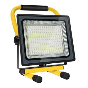 2個 200W LED 充電式 ポータブル 投光器 昼光色 6000K 広角 360度調整 防水 USB充電式 最大12時間 LED作業灯 1年保証 送料込 TKK-206