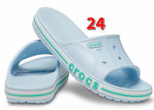 即決価格【24cm】バヤバンド スライド BAYABAND SLIDE CROCS カラー: Mineral Blue / Pistachio ミネラルブルー ピスタチオ 送料510円～