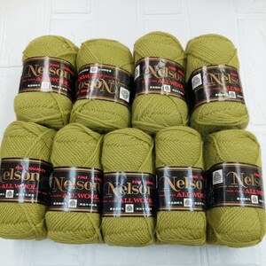 100円〜 毛糸 手芸材料 編み物◆バルキー 草緑・9玉