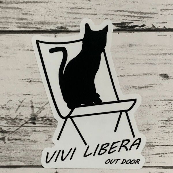 おまとめ歓迎VIVI LIBERA 防水アウトドア 猫 ステッカー 屋外使用可
