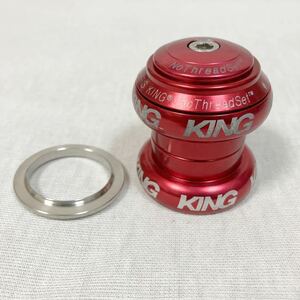 CHRIS KING Nothreadset OS Red / クリスキング ヘッドパーツ 赤 / クリス キング chrisking ヘッドセット Surly Crust Blue Lug