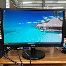 junk-2 Philips 233v5L 23インチ液晶モニター　フルHD HDMI 画面キズ小　電源ケーブル付き_画像1