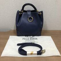 ●【PELLE BORSA/ペレボルサ】レディース レザー 2WAY ショルダーバッグ★21811_画像1