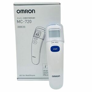 ★【OMRON/オムロン】皮膚赤外線体温計 MC-720 測定部位:額 未使用 箱付き★12832