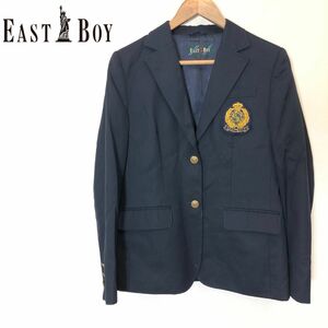 I2229-F◆ east boy イーストボーイ テーラードジャケット ブレザー ◆ size9 ウール100 ネイビー 古着 レディース 秋冬