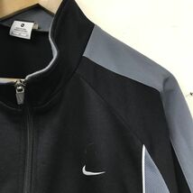 I2181-R◆NIKE ナイキ セットアップスポーツウェア◆サイズXL メンズ 紳士 上下 ジャージー ナイロン ランニング ブラック グレー_画像3