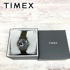 I2166-K◆TIMEX×BEAMS タイメックス×ビームス ミリタリーウォッチ◆カーキ ユニセックス アナログ ベーシック ケース付き カジュアル