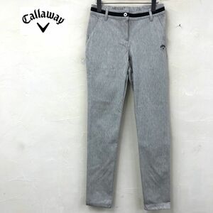 I2066-W◆Callaway キャロウェイ スキニーパンツ ストレッチ素材 ゴルフウェア シンプル レディース◆size:S グレー系 コットン ポリ 他