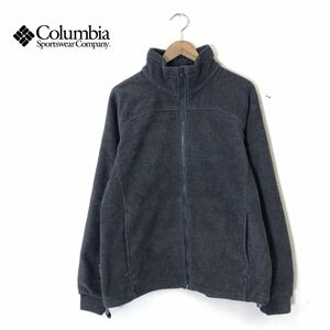 I2145-N◆old◆ 00s Columbia コロンビア フリースジャケット フルジップ 身幅ひろめ トップス◆sizeL グレー ポリエステル レディース