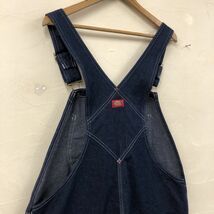 F4-K◆良品 Dickies ディッキーズ デニムオーバーオール◆size38×32 インディゴ 綿100% カジュアル 大きめサイズ ユニセックス ゆったり_画像5