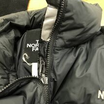 F65-N◆old◆ THE NORTH FACE ノースフェイス ヌプシジャケット ダウンジャケット ロゴ刺繍◆sizeL ブラック系 ナイロン100 厚手_画像10