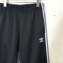 F300-U◆adidas アディダス ジャージ パンツ チャック付ポケット ベーシック スポーティー スポーツウェア◆size L ブラック ポリエステル_画像3