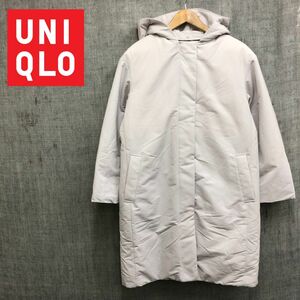 F152-F◆ UNIQLO ユニクロ ハイブリッドダウンコクーンコート ジャケット ◆ sizeM ポリエステル100 ホワイト 古着 レディース 秋冬