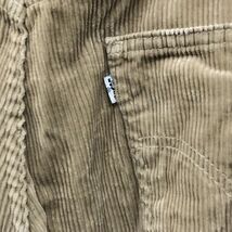 F482-F◆ 90s ◆ USA製 ◆ Levis リーバイス 565 コーデュロイパンツ old ◆ sizeW34L32 コットン ポリエステル ベージュ 古着 メンズ_画像7