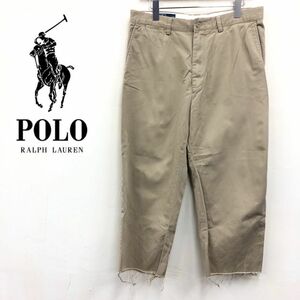 F473-F◆ old ◆ POLO RALPH LAUREN ポロラルフローレン チノパンツ ボトムス ◆ size33/30 コットン100 ベージュ 古着 メンズ