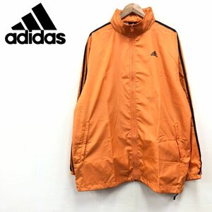 F1053-F-N◆ old ◆ adidas アディダス 横浜マラソン スタッフジャケット ロゴプリント ◆ sizeXO ポリエステル100 オレンジ 古着 メンズ