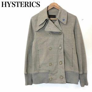 F1396-F-N◆ hysterics ヒステリックス ダブルジャケット ブルゾン ◆ コットン カーキ 古着 レディース 秋冬 ロゴ刺繍