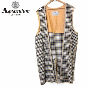 F1365-F-N◆ 70s ◆ vitage ◆ Aquascutum アクアスキュータム コート ライナー ベスト old イギリス製 ◆ ウール100 古着 メンズ 秋冬