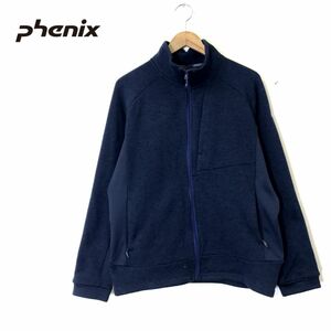 F1583-N◆ phenix フェニックス Mountain Lion Jacket ニットフリース メンズ ブルゾン◆ sizeM ネイビー 紺 ポリエステル100 切替