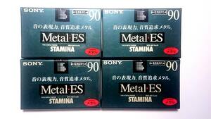 新品SONY/ソニー/Metal-ES 90/ 4本 メタルテープ