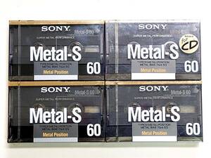 新品SONY/ソニー/Metal-S 60分/4本 メタルテープ